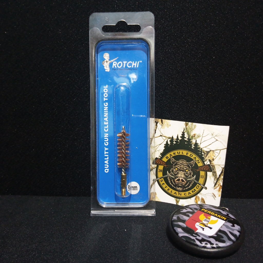 ROTCHI BRONZE BRUSH CAL 9 MM / SIKAT PEMBERSIH LARAS (SC2350)
