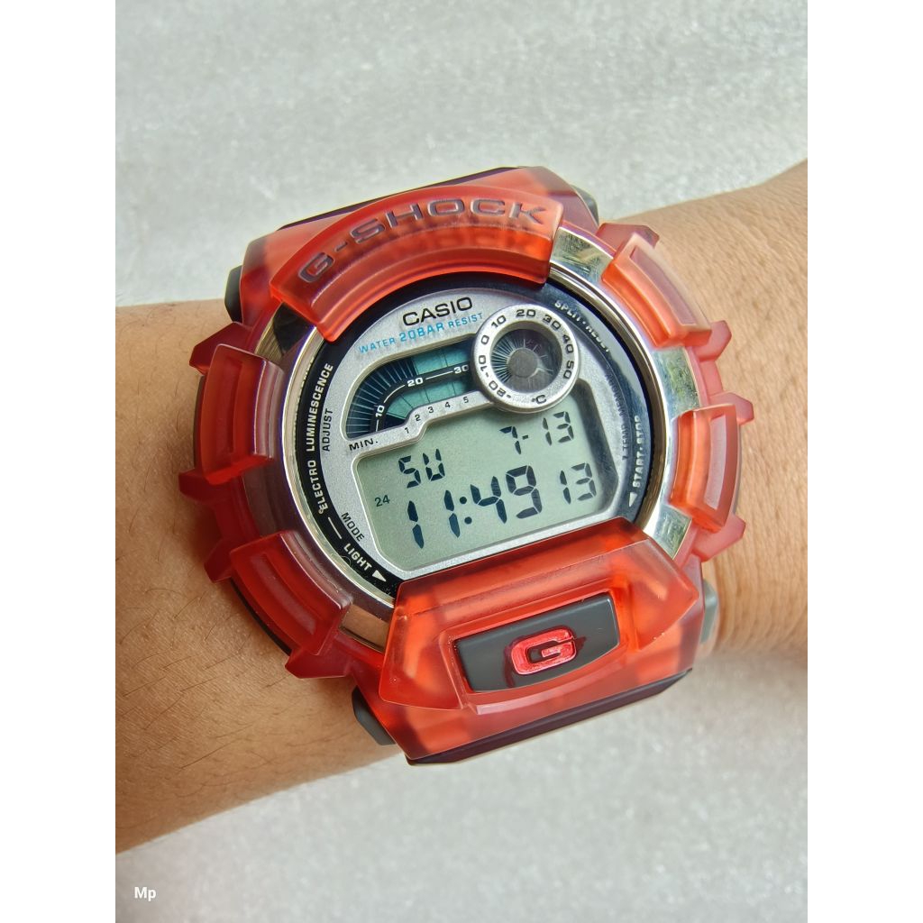 Casio Jam Tangan G-Shock Gshock G Shock DW9500 DW-9500 DW 9500 Extreme Red Jelly Original Asli Vinta