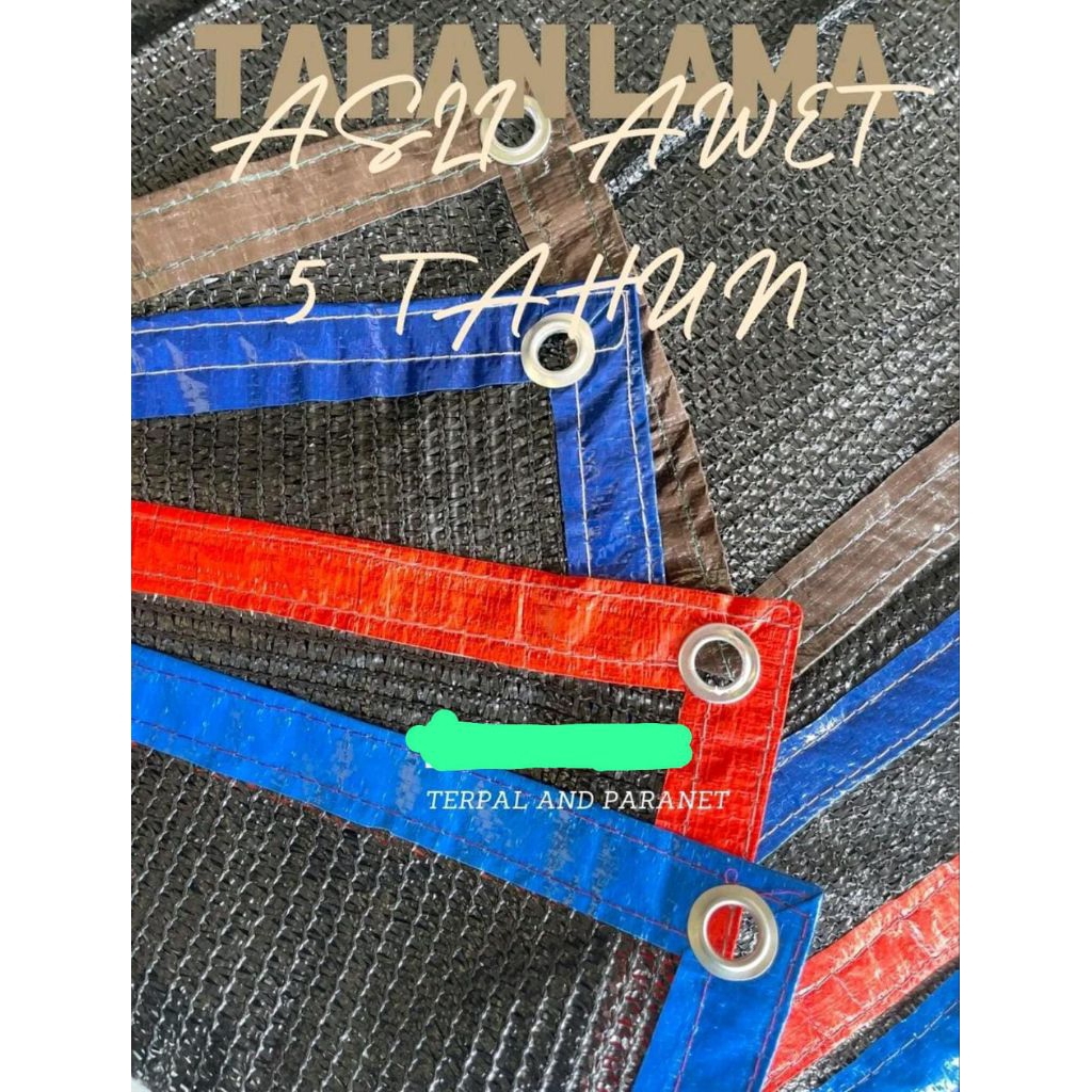 jaring paranet 90% 4x2 4x3 4x3 4x5 4x6 4x7 4x8 4x9 4x10  peneduh tanaman tahan tebal