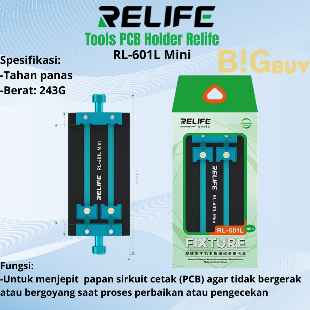 TOOLS PCB HOLDER & MOTHERBOARD RELIFE RL-601L MINI / PCB HOLDER