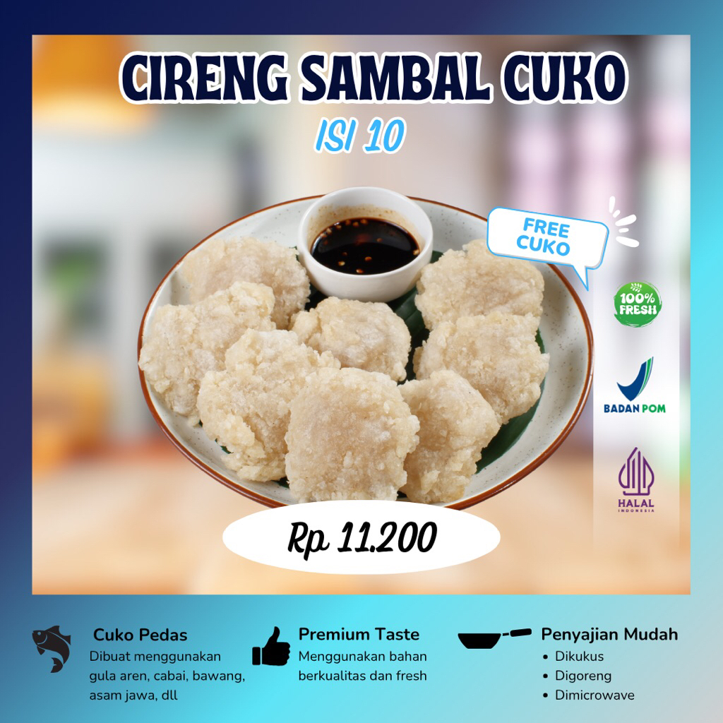 

(Garansi 100%) Isi 10 Cireng Crispy Salju Abaalifood Sambal Cuko Rujak Pedas Cireng Frozen Cireng Pedas Cireng Salju Bumbu Rujak Pedas Cireng Salju Rujak Cuko Cireng Promo Murah