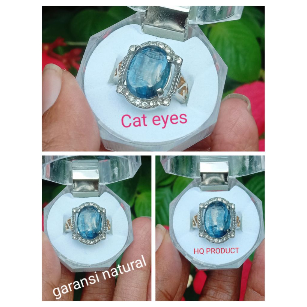 NATURAL BLUE KYANITE ASLI AUSTRALIA CAT EYES PHENOM