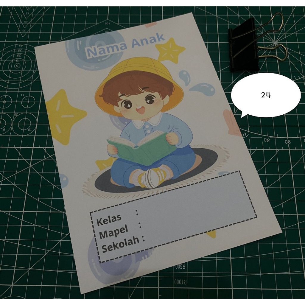 

Buku Tulis lucu Custom Nama 40 lembar