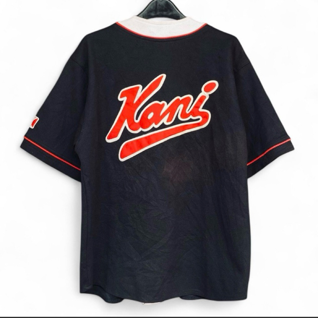 KARL KANI Y2K Baseball Jersey Hiphop Style