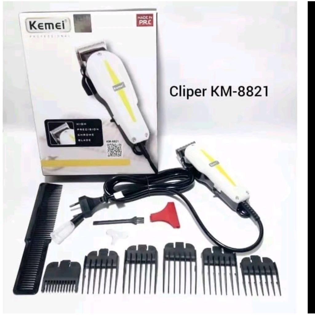 COD~Alat Cukur Rambut Listrik Kemei 8821 / Alat Potong Rambut Elektrik Kemei 8821 original Murah