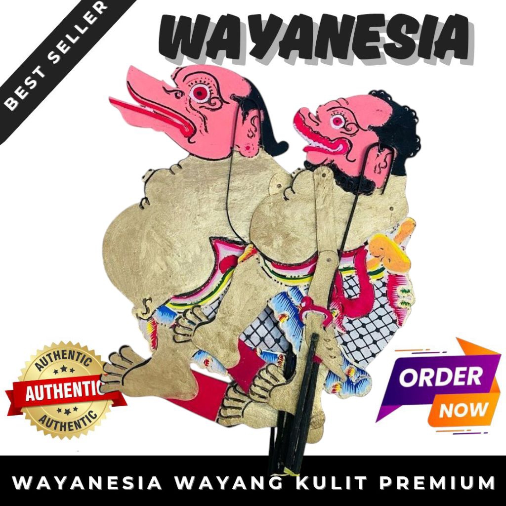 WAYANG KULIT ASLI TOGOG BILUNG UKURAN STANDAR DALANG