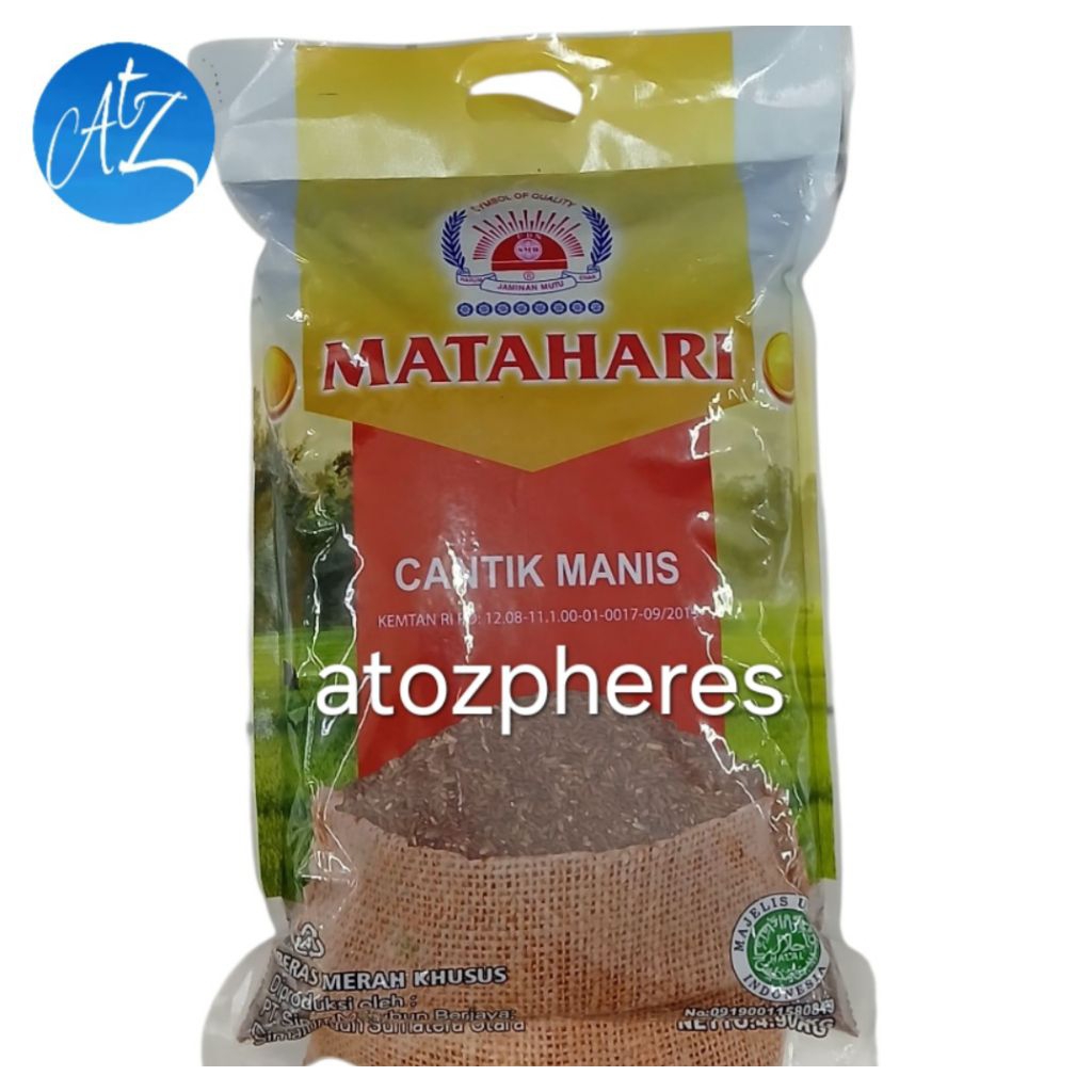 

Beras merah khusus halal MUI CANTIK MANIS MATAHARI 5kg