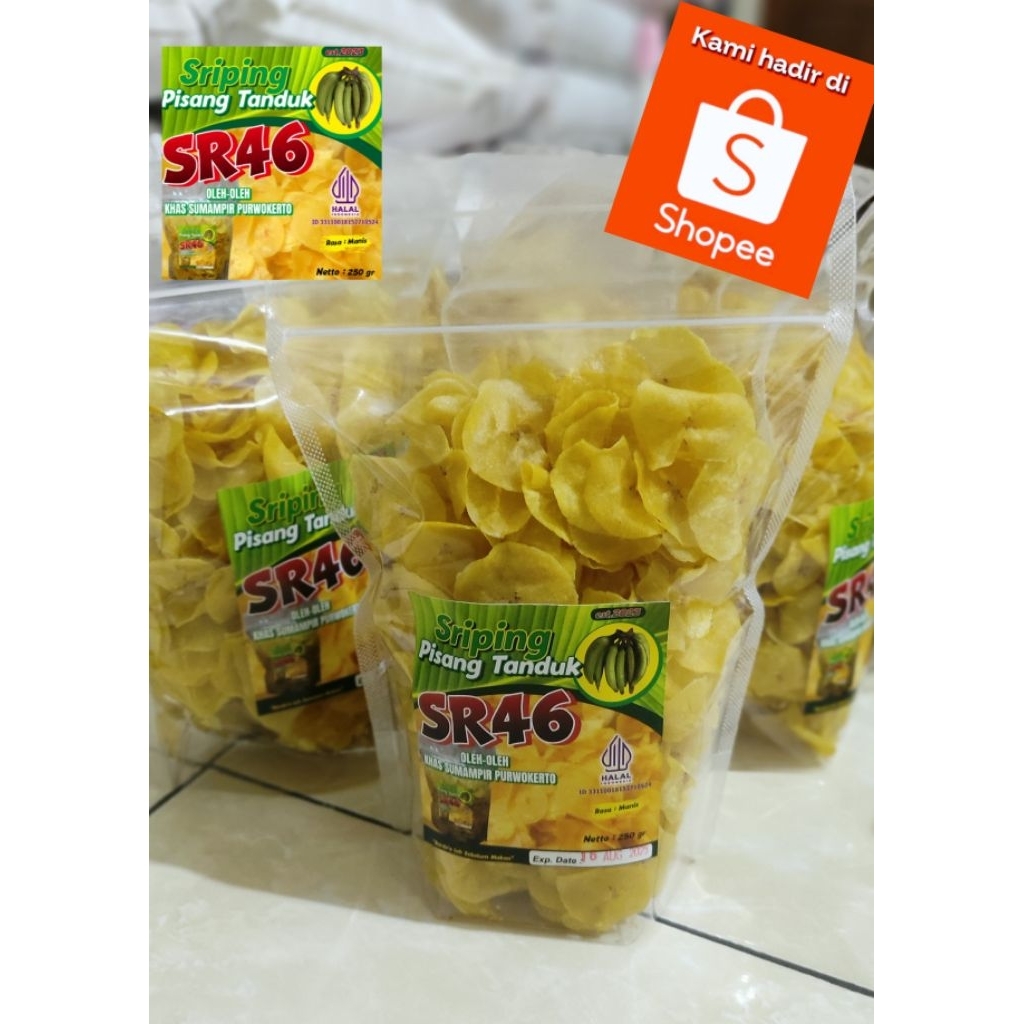 

[MURAH] Keripik Sriping Pisang Tanduk Manis 250gr