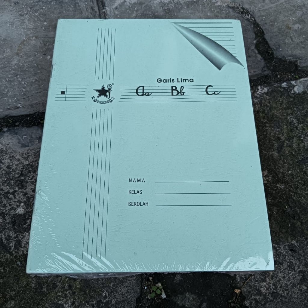 

Paket 5 pcs Buku tulis Garis 5 Halus Tegak Bersambung Bergaris Lima 38 Lembar