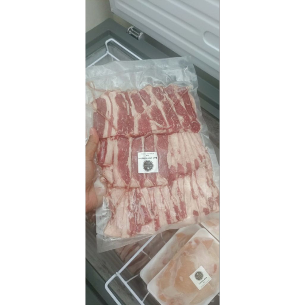 

Daging Sapi Shortplate Slice 250 gram/ 500 gram / Shortplate Slice/Yakiniku/Suliyaki/Slice Beef