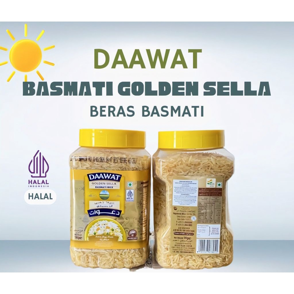 

Beras Basmati Daawat 1 kg - kemasan Toples