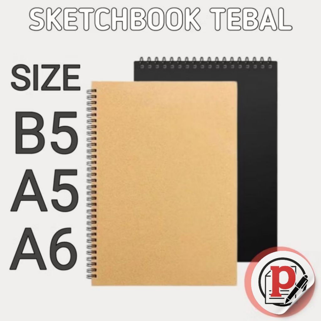 

SKETCHBOOK TEBAL / SKETCHBOOK A6 A5 B5 / BUKU SKETSA / BUKU GAMBAR MURAH