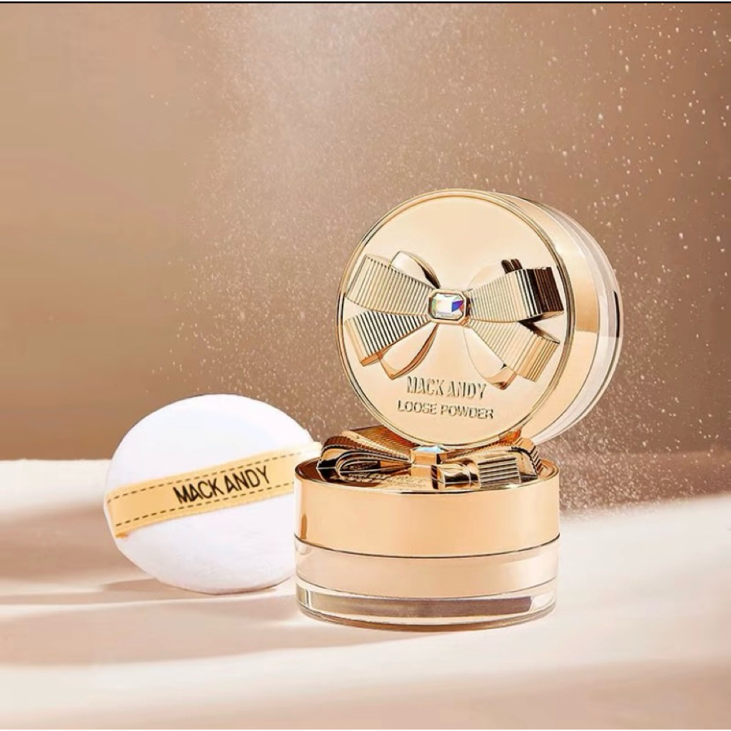 Bedak Tabur Mack Andy - Loose Powder Mack Andy - Waterproof