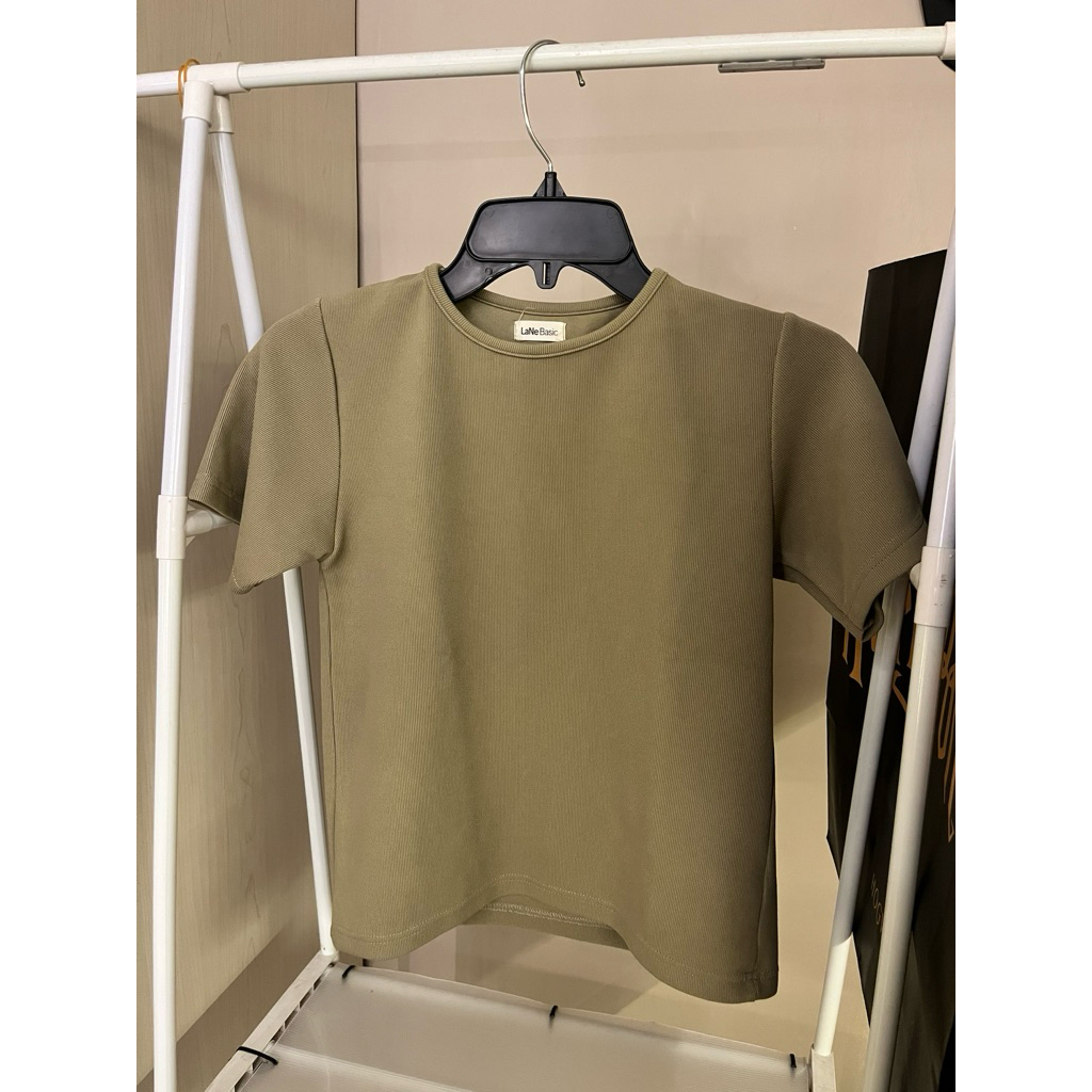 Baju wanita hijau sage polos