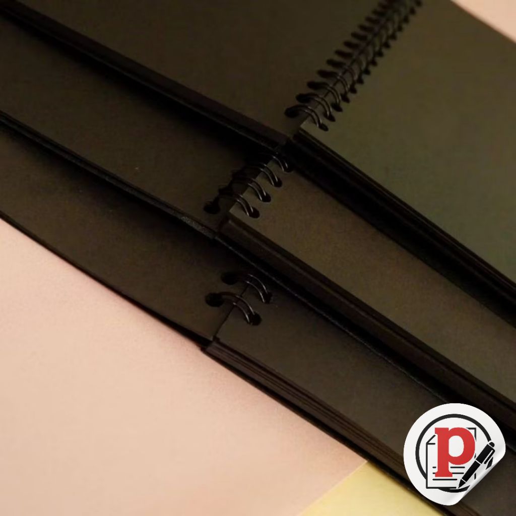 

Buku Hitam Polos A6 Sketchbook hitam Buku Seketsa Hitam Sketchbook Black