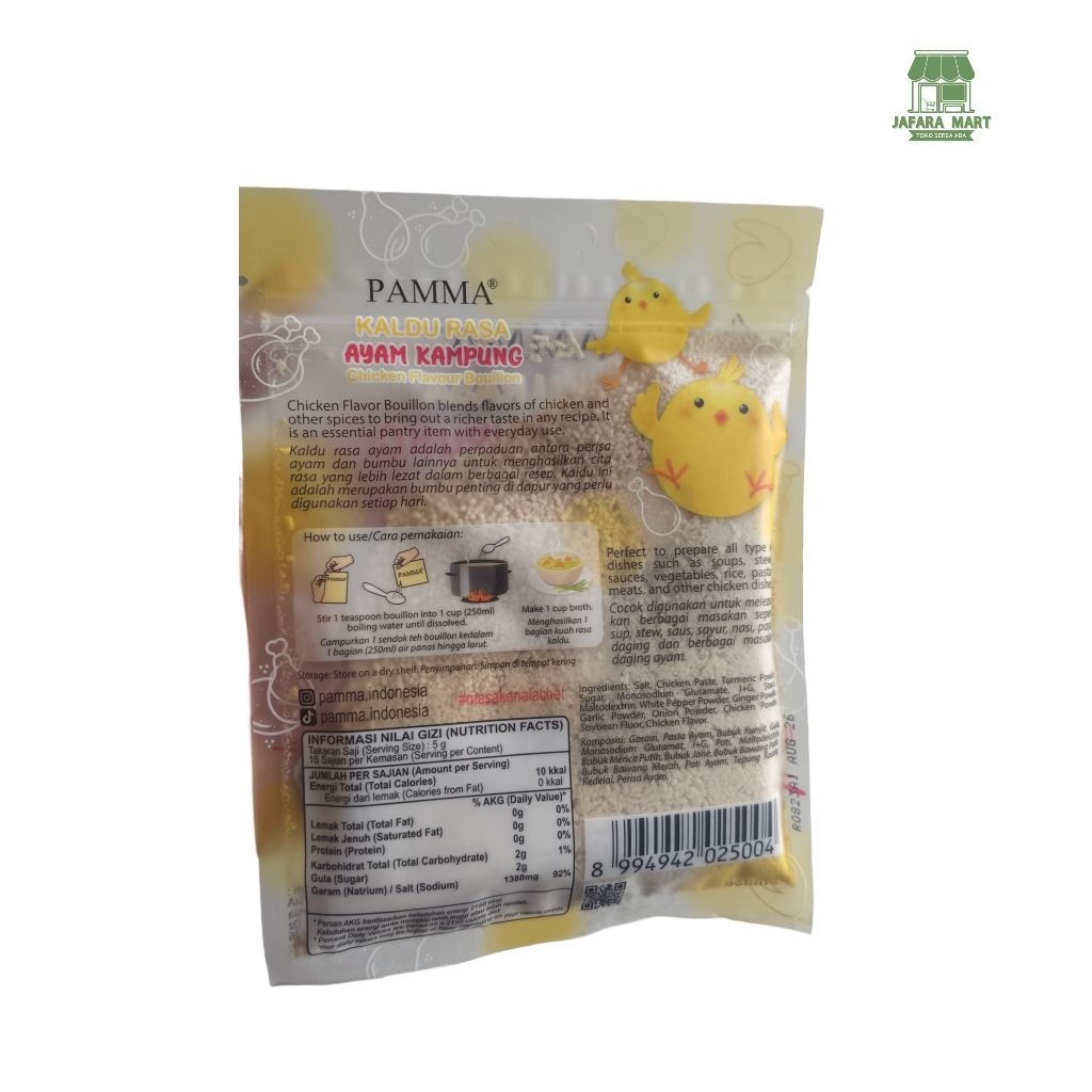 

PAMMA Bumbu Kaldu Ayam Kampung 40Gram