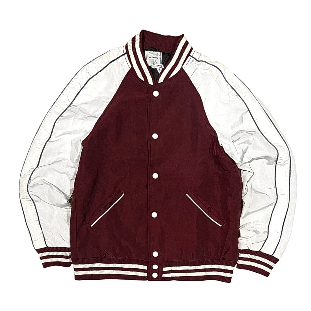 Browny Standard Satin Heavyweight Varsity Bomber