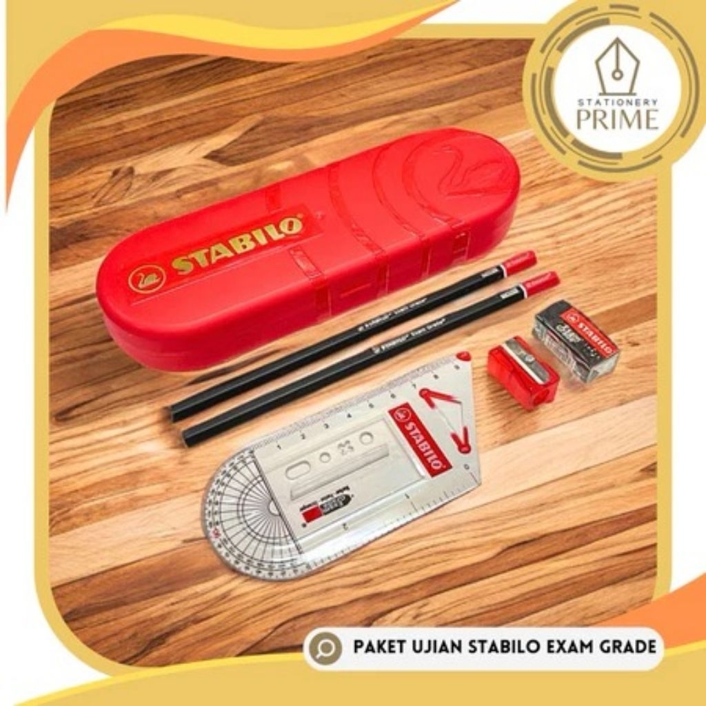 

Paket Ujian STABILO Exam Grade Pensil Penghapus Penggaris Rautan Set Alat Tulis Ujian Sekolah
