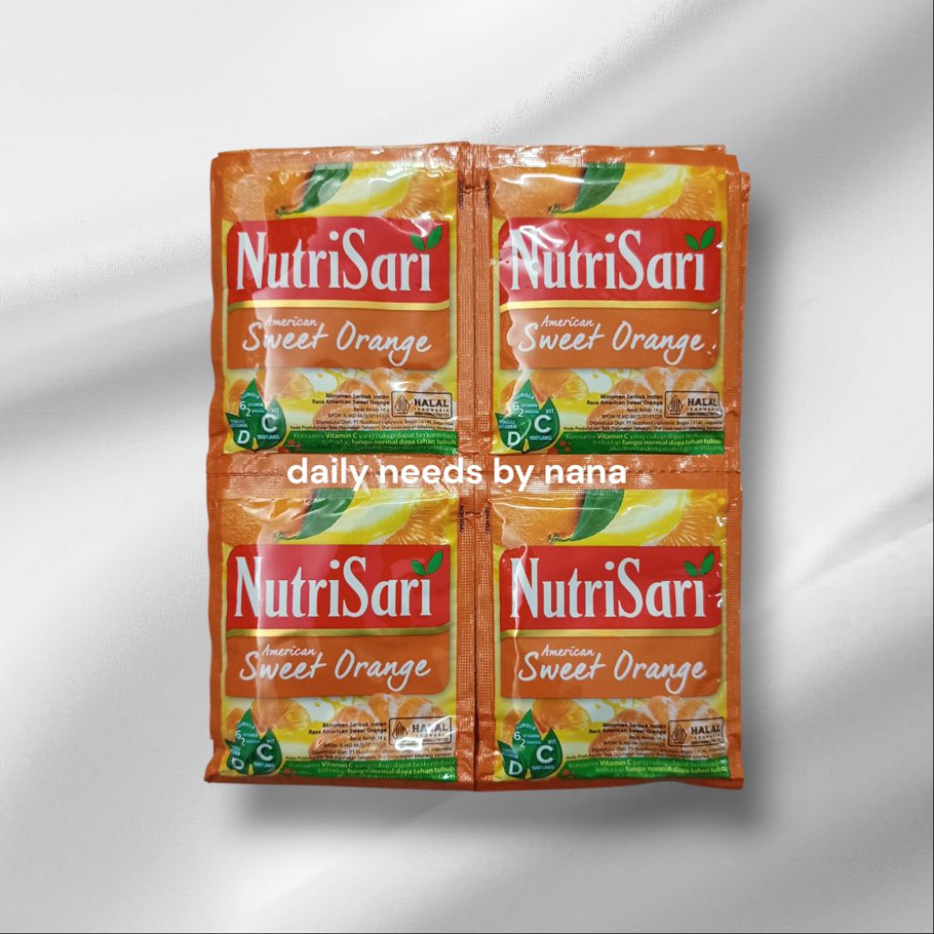 

Nutrisari Jeruk Amerika Renceng isi 10 Sachet
