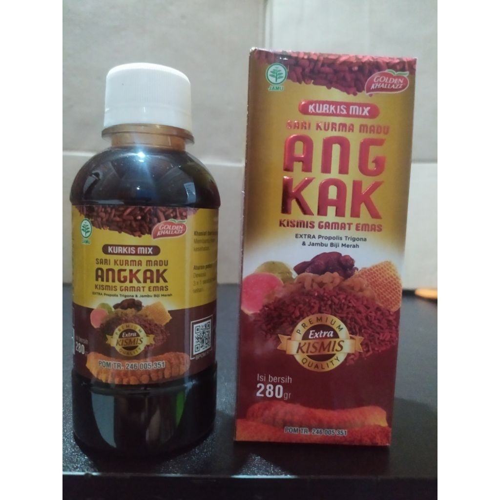 

Sari Kurma Madu Angkak 280gr Golden Khallazz Menaikkan Hb / Trombosit / DBD / Thypus