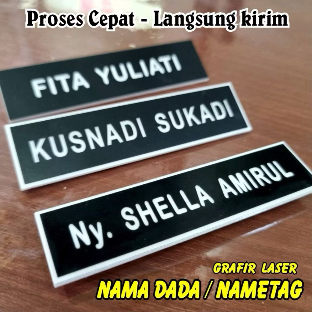 

Custom nama dada sesuai nama kalian/nametag