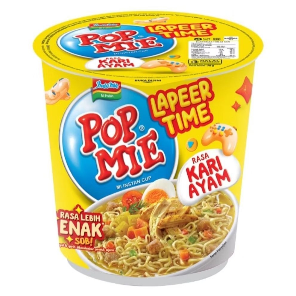 

Pop Mie Laper Time Mi Instan cup Kari Ayam 75 g