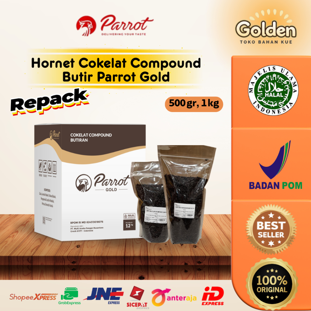 

Hornet Cokelat Compound Butir Parrot Gold Meses