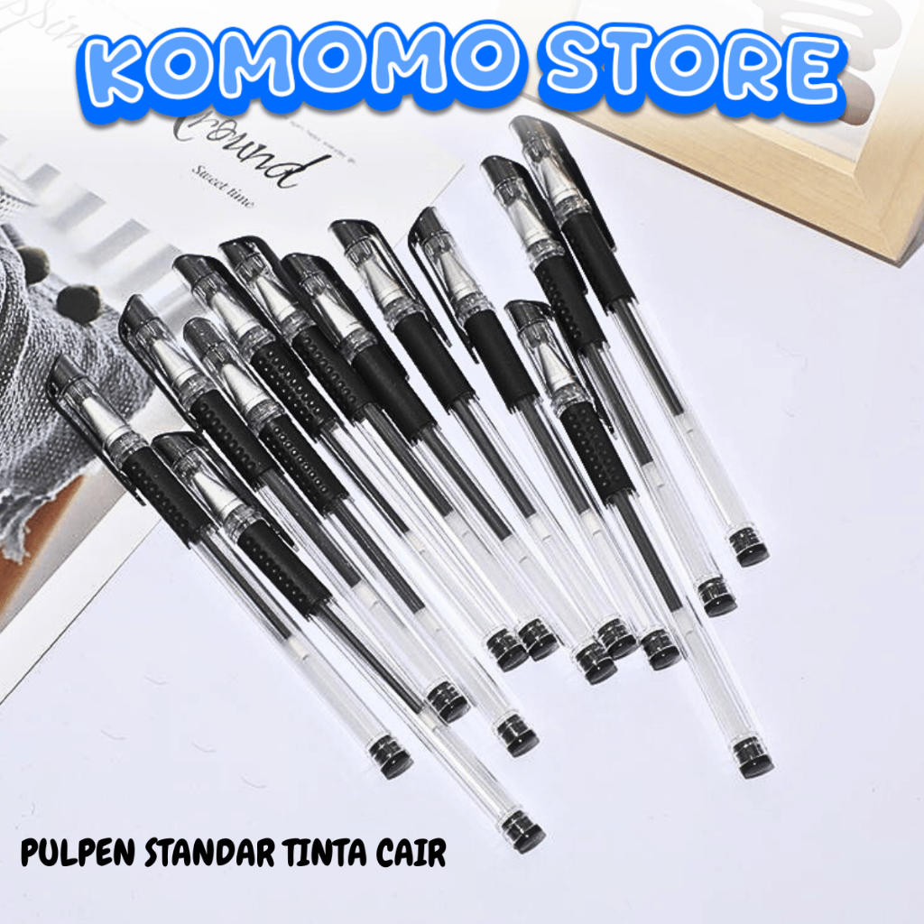 

KMM PENA GEL 0.55MM PULPEN STANDAR TINTA CAIR ALAT TULIS SEKOLAH KANTOR