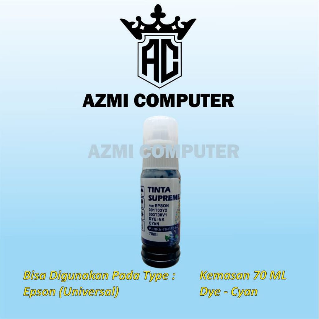 Tinta Epson Supreme (universal) 003 Biru 70ml
