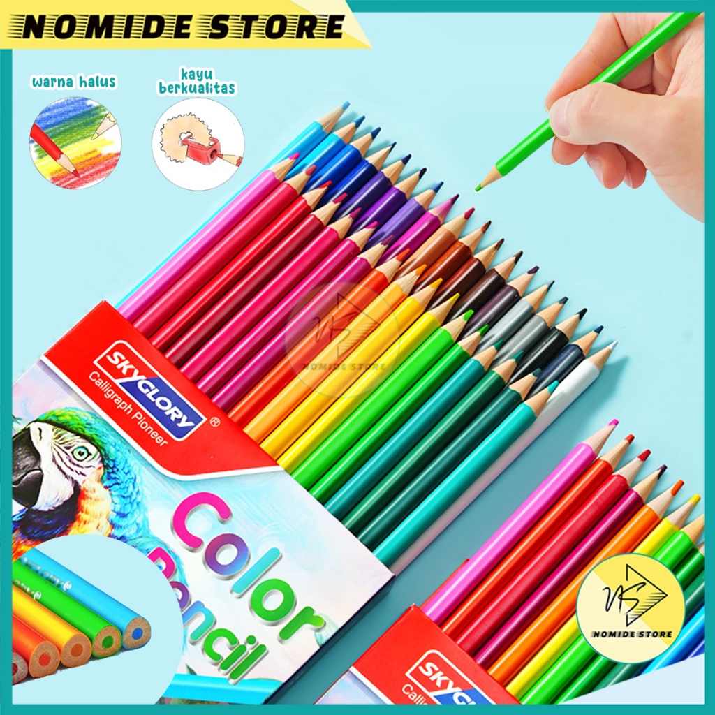 

Pensil Warna Lengkap 1 Set 48 Bentuk Segitiga Alat Tulis Mewarnai Perlengkapan Anak Sekolah