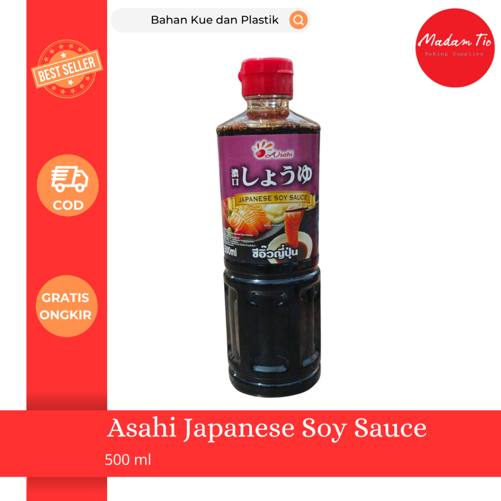 

Kecap Asin Asahi Japanese Soy Sauce 500ml 1pcs