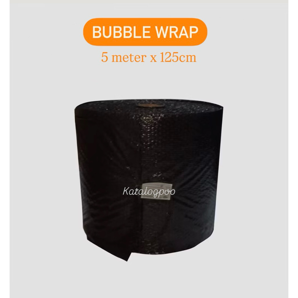 

Bubble Wrap Hitam / Plastik Gelembung 5M x 125 CM