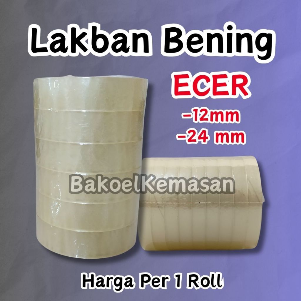 

Lakban Isolasi Kecil 12mm / Selotip 12 mm x 72 Yard