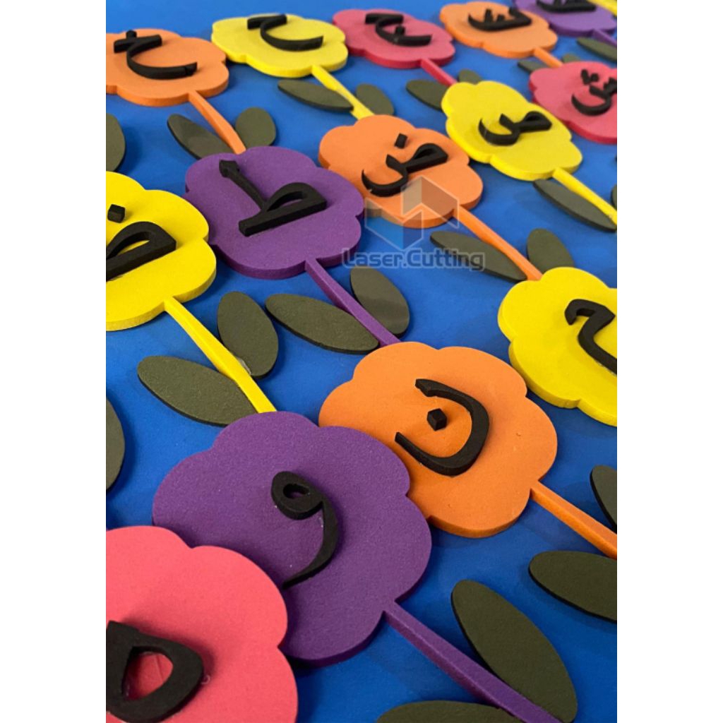 HURUF HIJAIYAH/HIJAIYAH SPON EVA/HIASAN DINDING TK HIJAIYAH/HIASAN DINDING KELAS HIJAIYAH/HIASAN DIN