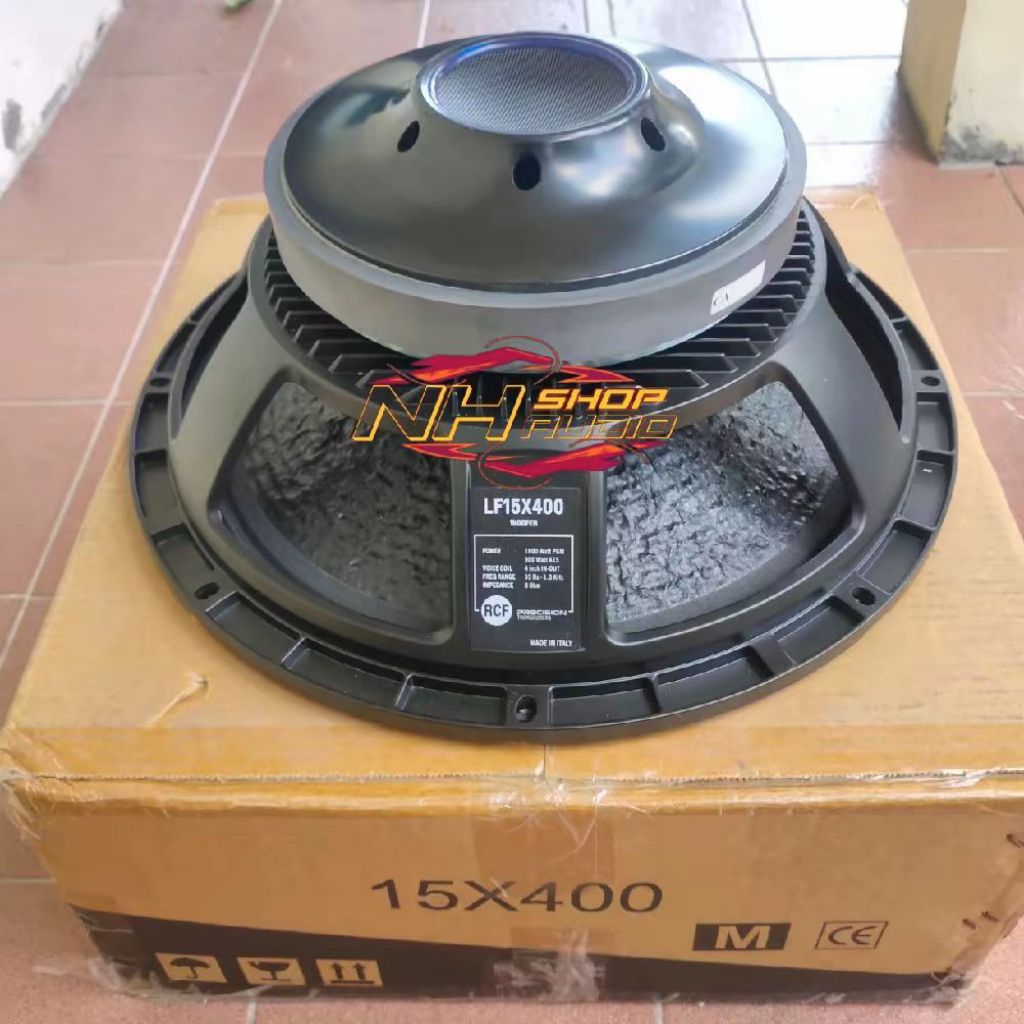 Speaker RCF 15 inch Subwoofer RCF L15X400 Seri ini dibekali Daun Kulit jeruk, Voice Coil 4 inch, dan