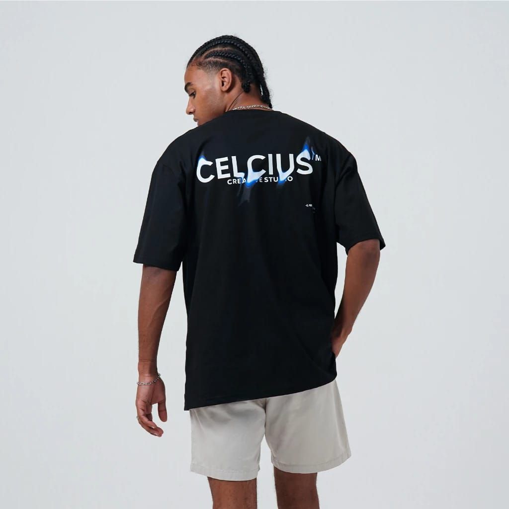 [COD] KAOS CELCIUS CRETAIVE STUDIO HITAM PRIA WANITA