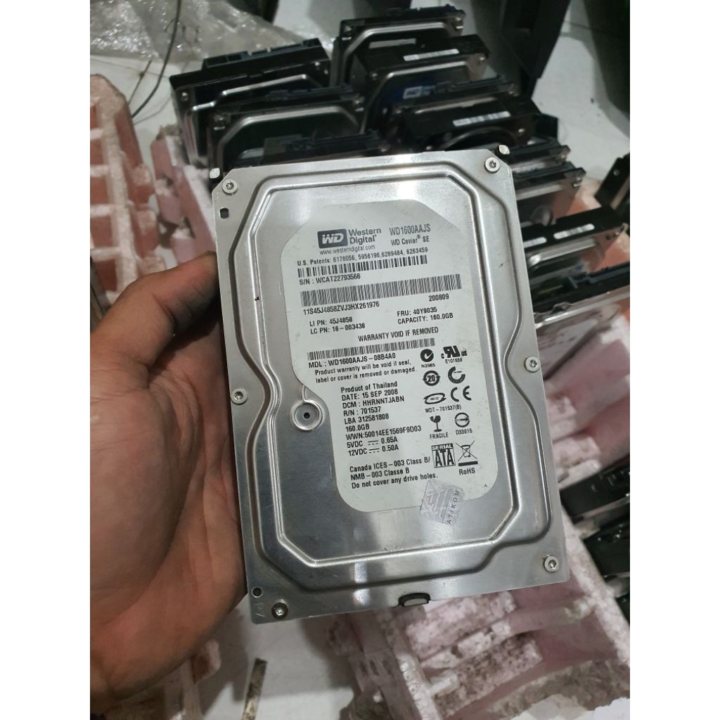 hardisk pc 160gb, hdd komputer 160gb normal