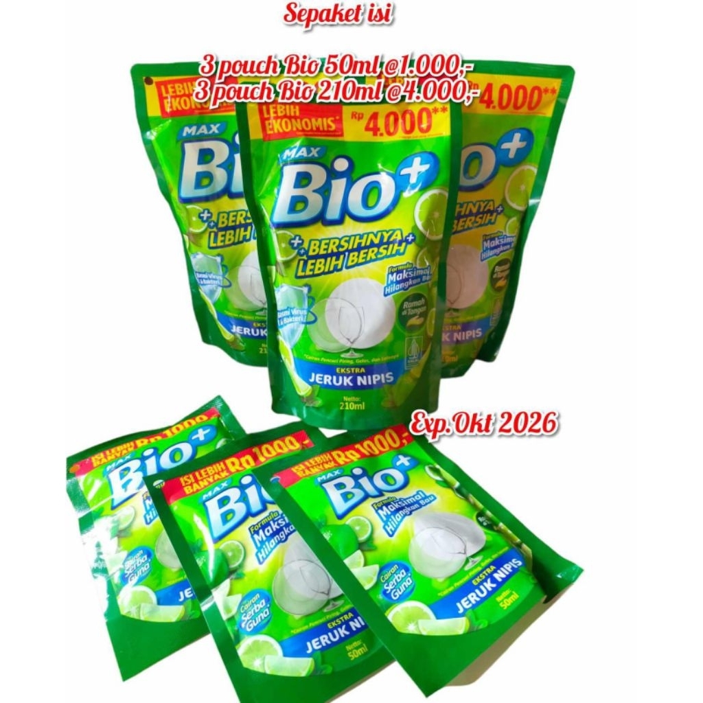 

PAKET BIO 210ml & 50ml isi 3 pasang
