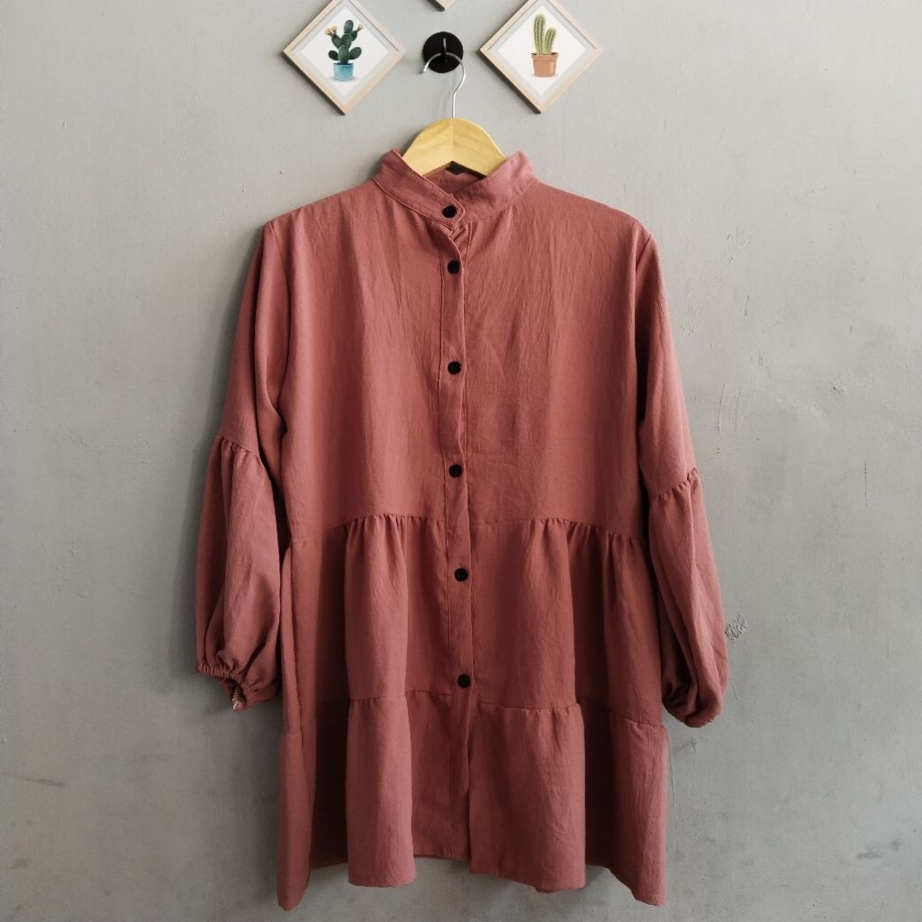 PL kemeja lengan balon by zalfa outfit