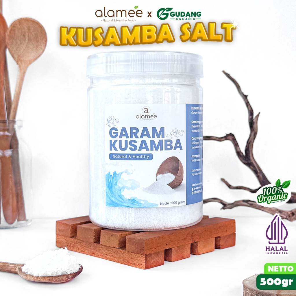 

Garam Kusamba Sea Salt Laut Bali 500gr Organik Murni Alami Organic Seasalt Lokal gudang organik