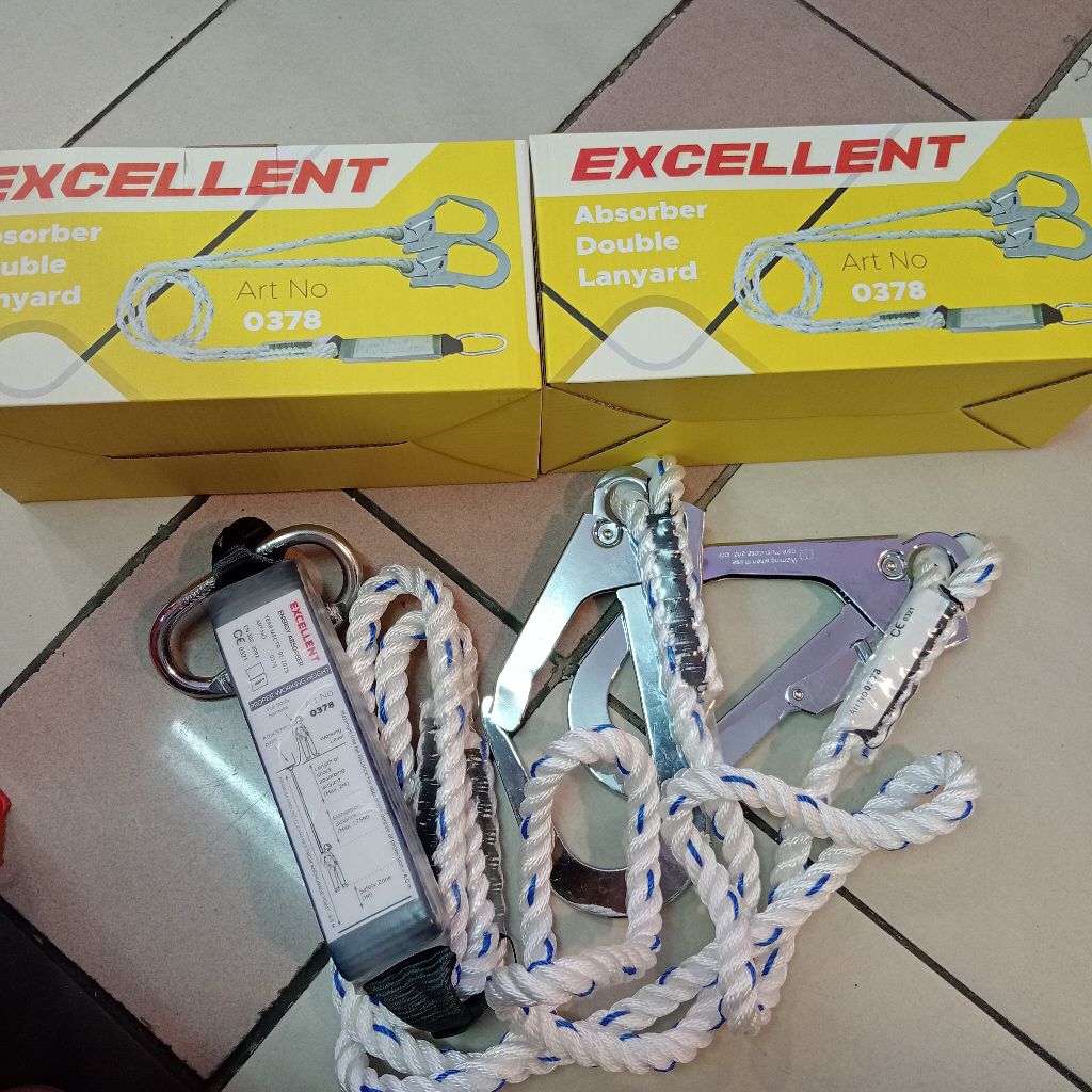 

Double Lanyard Big Hook Excellent 0378 / Double Lanyard Whit Absorber Murah