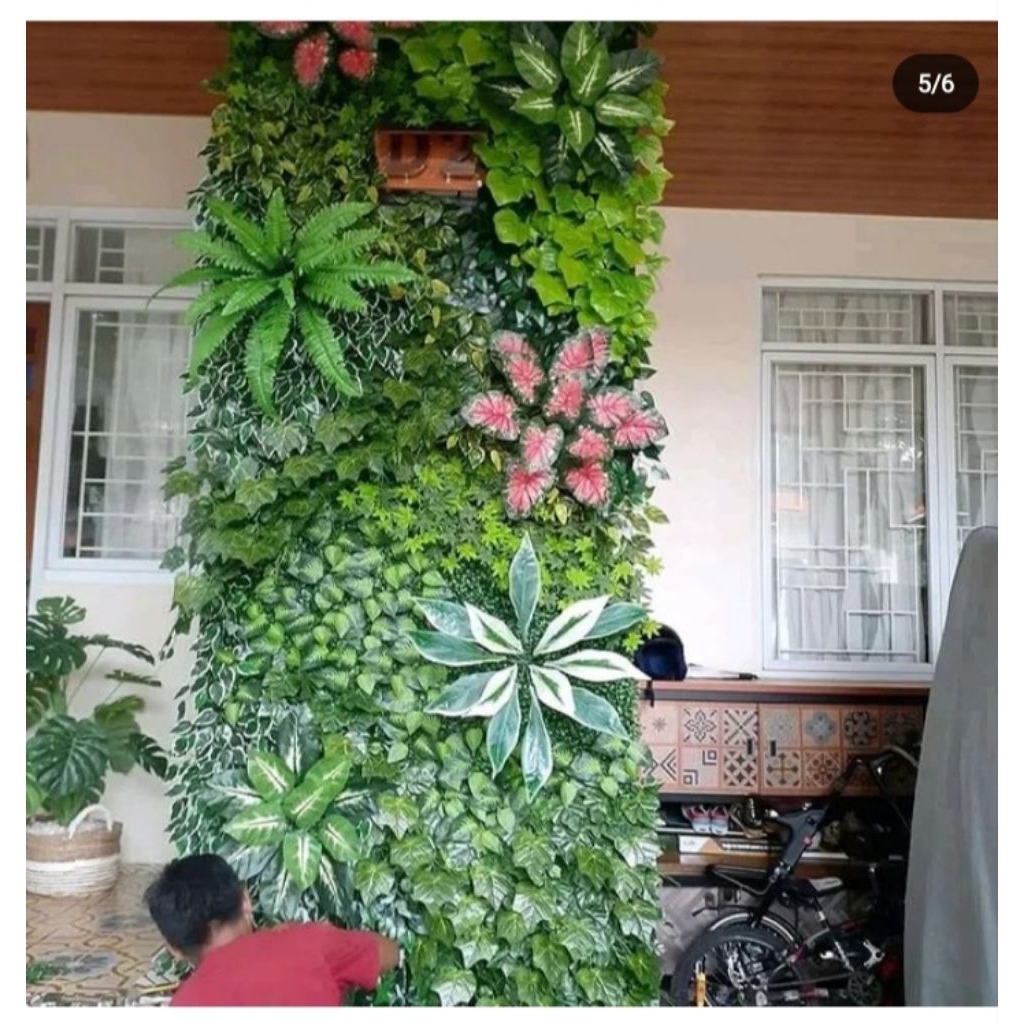 TAMAN VERTICAL GARDEN SINTETIS INDOOR, OUTDOOR