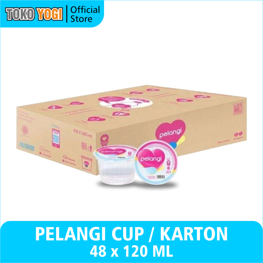 

PELANGI AIR MINERAL CUP 120ml ISI 48 || KARTON