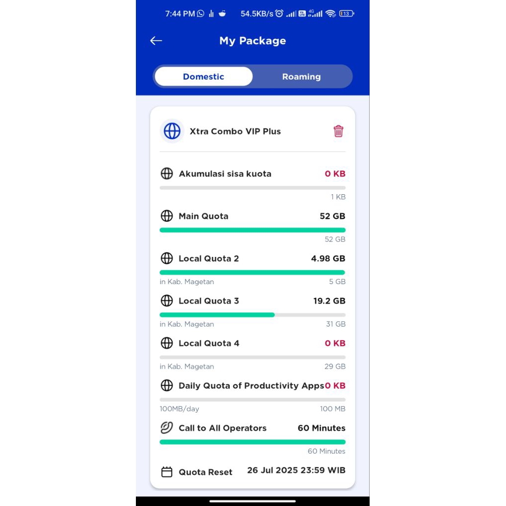 Kartu XL vip diskon 70%, Ppj 58500