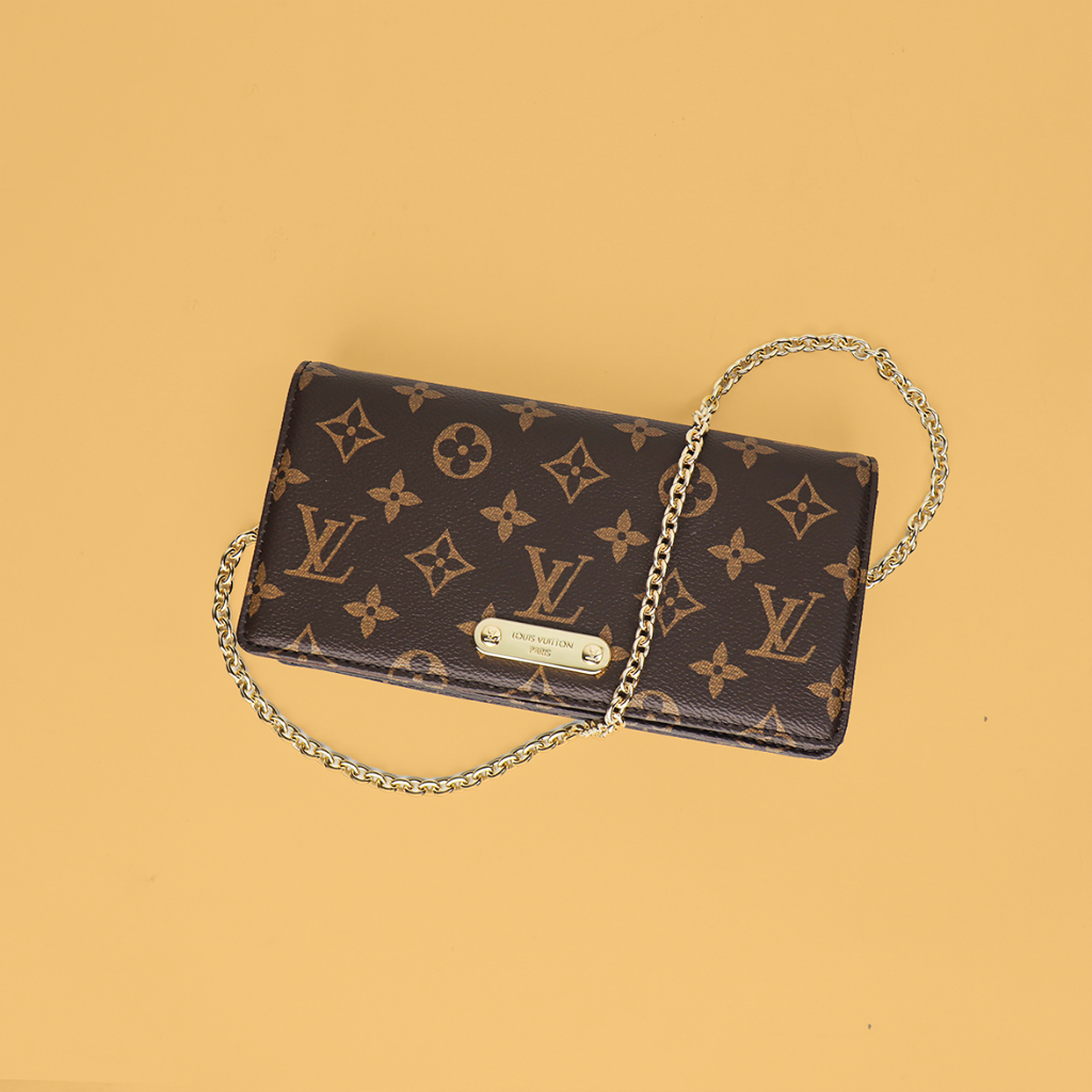 TAS WANITA SLINGBAG Louis vuitton WALLET ON CHAIN LILY MONOGRAM BAG