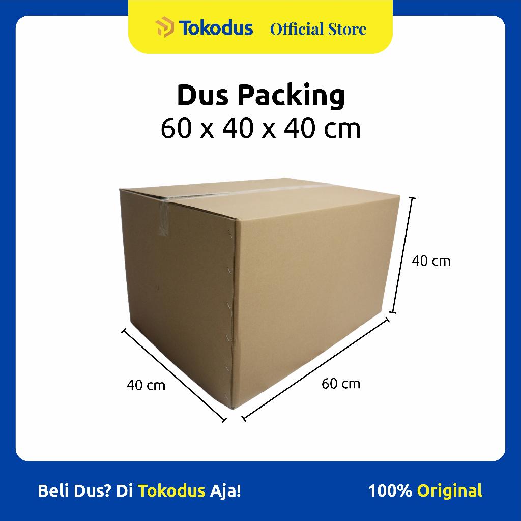 

Kardus Polos uk 60 x 40 x 40 cm | Kardus Packing | Kardus Murah | Dus Kemasan - Tokodus Katapang
