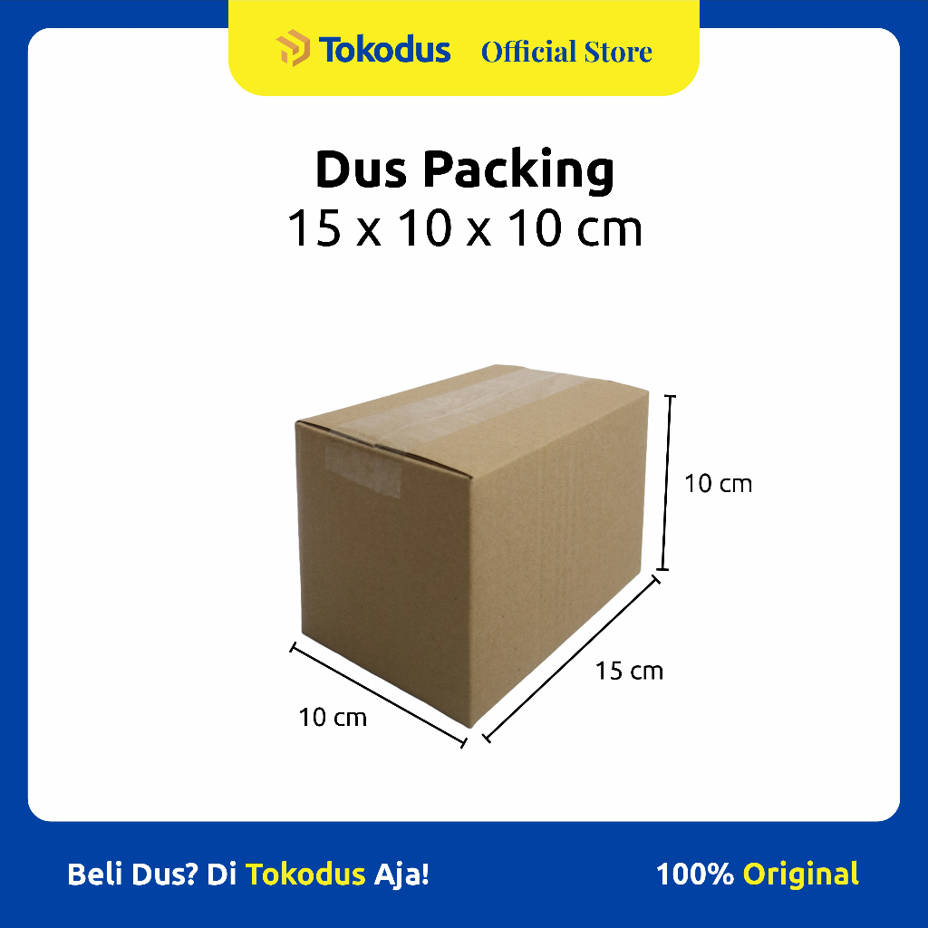 

Kardus Polos uk 15 x 10 x 10 cm | Kardus Packing | Kardus Murah | Dus Kemasan - Tokodus Katapang