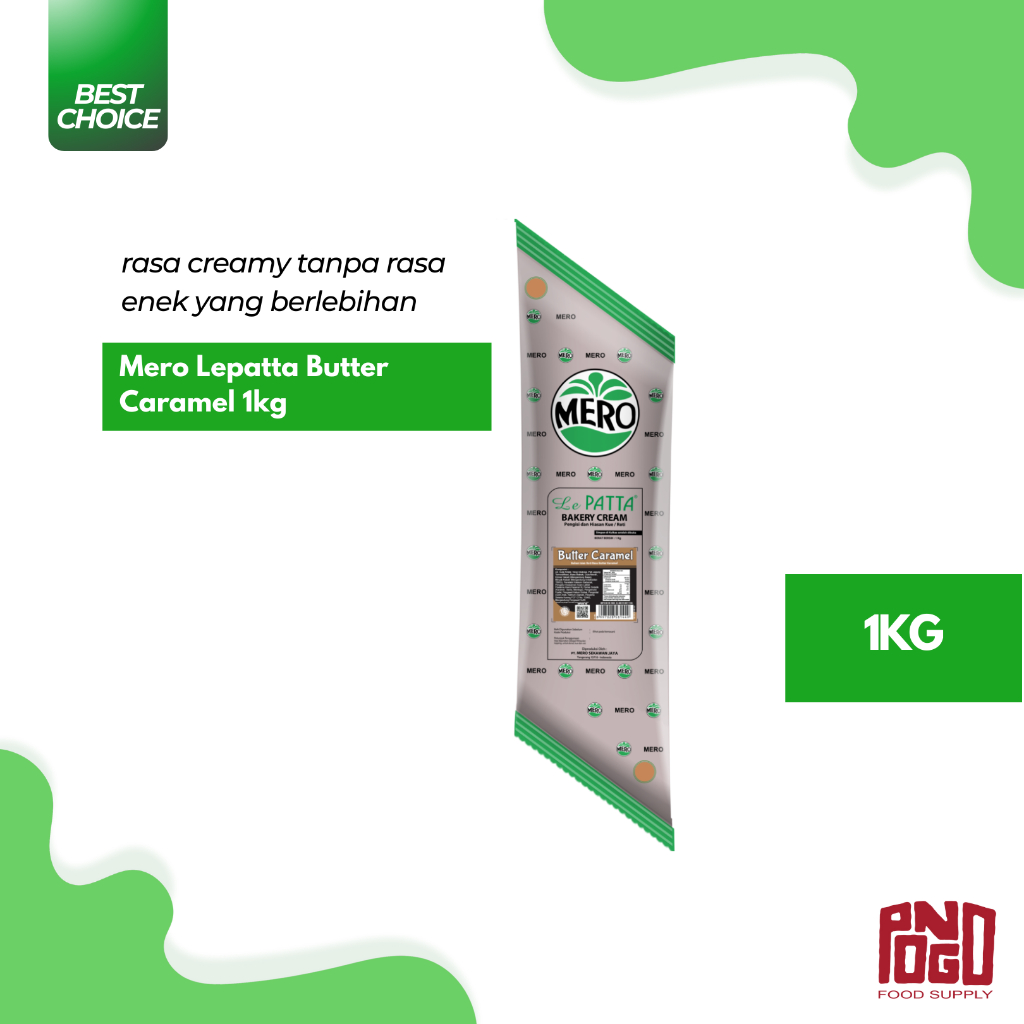

MERO LEPATTA BAKERY CREAM BUTTER CARAMEL 1KG SELAI BUTTER CARAMEL