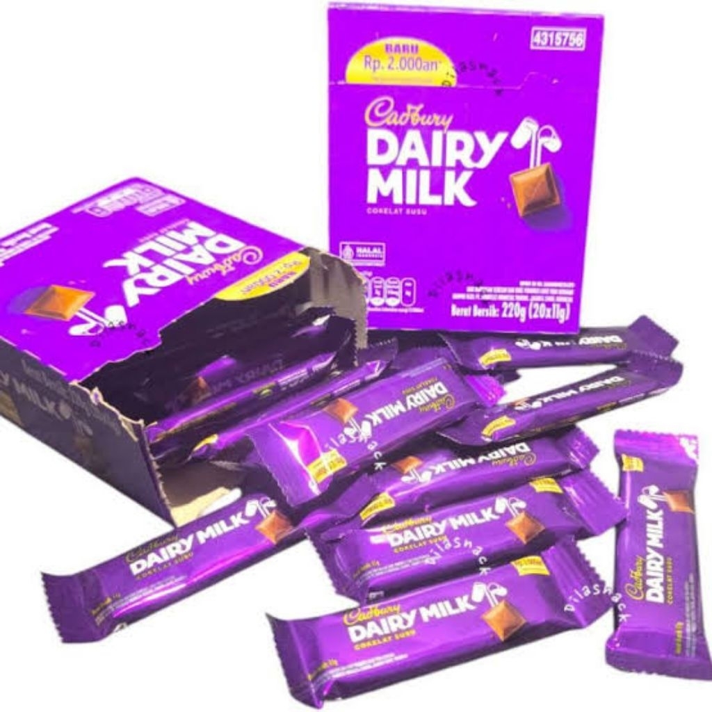 

CADBURY DAIRY MILK COKELAT SUSU NETTO 11 GR