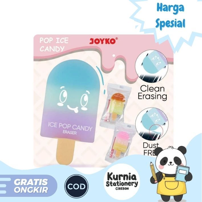 

Joyko Eraser ERT-130 Pop Ice Candy / Penghapus Eraser Bentuk Popsicle Ice Cream ( Satuan )